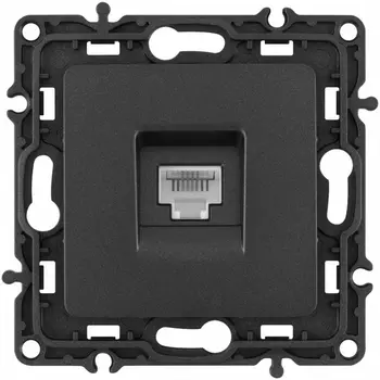 Розетка телефонная RJ-11 Arte Milano am-217 217.51-1.black