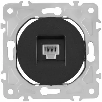 Розетка телефонная RJ-11 Arte Milano am-202 202.51-1.black