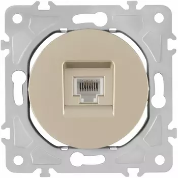 Розетка телефонная RJ-11 Arte Milano am-202 202.51-1.shampan