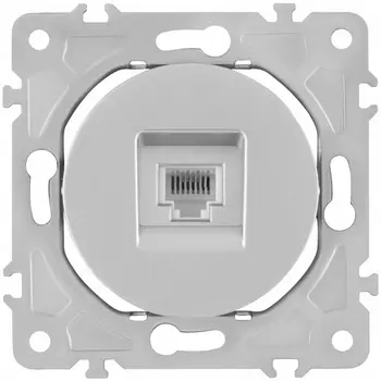 Розетка телефонная RJ-11 Arte Milano am-202 202.51-1.silver