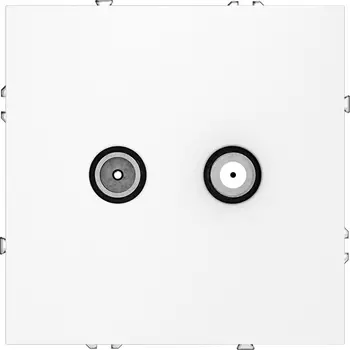 Розетка телевизионнная оконечная TV+SAT (белый матовый) Voltum S70 VLS060402