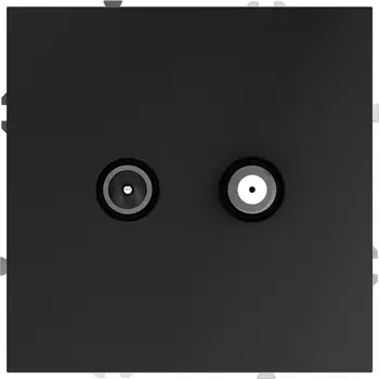 Розетка телевизионнная оконечная TV+SAT (графит) Voltum S70 VLS060407