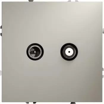 Розетка телевизионнная оконечная TV+SAT (кашемир) Voltum S70 VLS060403