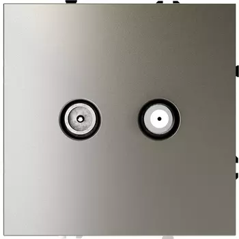 Розетка телевизионнная оконечная TV+SAT (шелк) Voltum S70 VLS060404