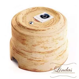 Розетка TV декор Кедр 32524 (Lindas)