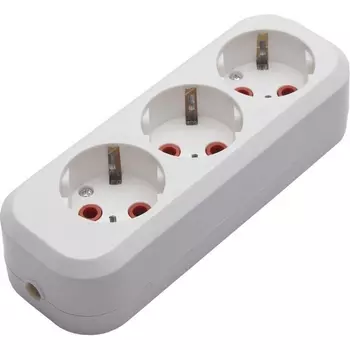 Розеточный блок 3-х местный с заземлением Stekker Бруна 39011