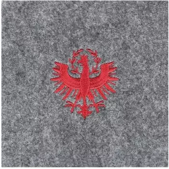 Салфетка для сервировки декоративная (плейсмат) Eglo Andasibe 420162 L100, B100, H3, полиэстер, серый, красный
