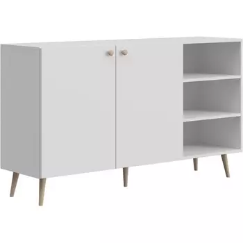 Сервант большой Rili ОГОГО (арт.855063), (ЛДСП/Белый) ОГОГО Обстановочка!