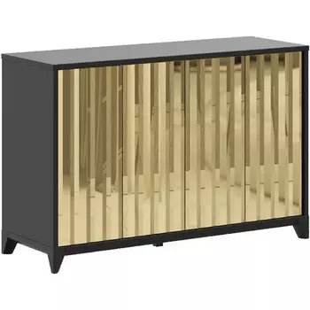 Сервант Dante большой ОГОГО (арт.575204), (ЛДСП/Черный,Золотой) ОГОГО Обстановочка!