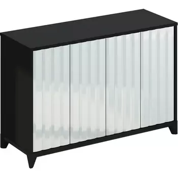 Сервант Dante малый ОГОГО (арт.466405), (ЛДСП/Черный) ОГОГО Обстановочка!