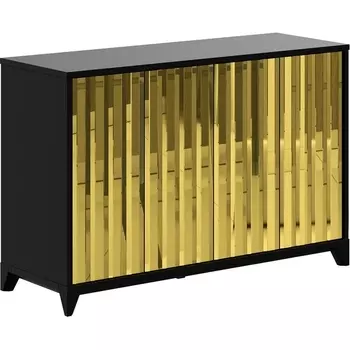 Сервант Dante малый ОГОГО (арт.471341), (ЛДСП/Черный,Золотой) ОГОГО Обстановочка!