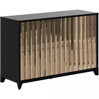 Сервант Dante малый ОГОГО (арт.471417), (ЛДСП/Черный,Бронзовый) ОГОГО Обстановочка!