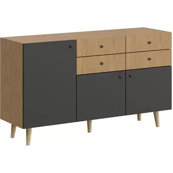 Сервант Frida ОГОГО (арт.838911), (ЛДСП/Черный) ОГОГО Обстановочка!