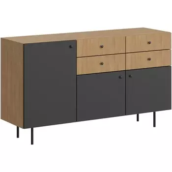 Сервант Frida ОГОГО (арт.838912), (ЛДСП/Черный) ОГОГО Обстановочка!