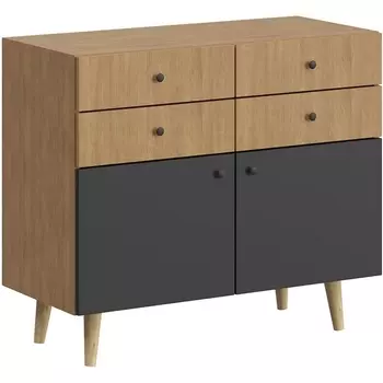 Сервант Frida ОГОГО (арт.838925), (ЛДСП/Черный) ОГОГО Обстановочка!