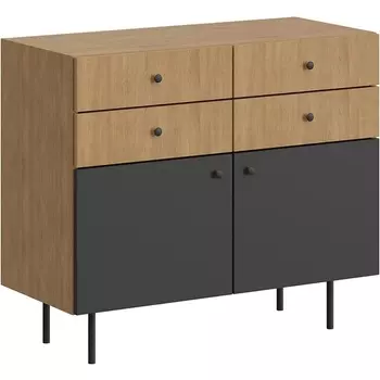 Сервант Frida ОГОГО (арт.838926), (ЛДСП/Черный) ОГОГО Обстановочка!