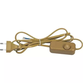 Сетевой шнур с диммером 230V 2м, золото, DM103-200W Feron DM103 23057