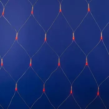 Сетка светодиодная с контроллером. светодиодов. 2.5х2 м. красная. ULD-N2520-240/DTA IP20 Uniel RED