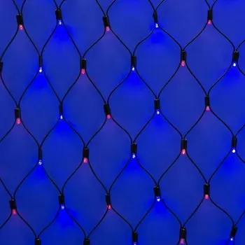 Сетка светодиодная. статическое свечение. 2x1.5м. Соединяемая. светодиодов. Красно-синий свет. ULD-N2015-288/SBK RED-BLUE IP67 Uniel