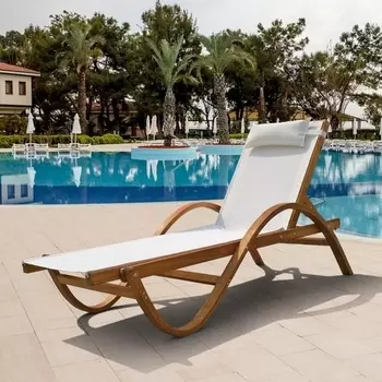 Шезлонг-лежак Afina Мальта AFM-511 White