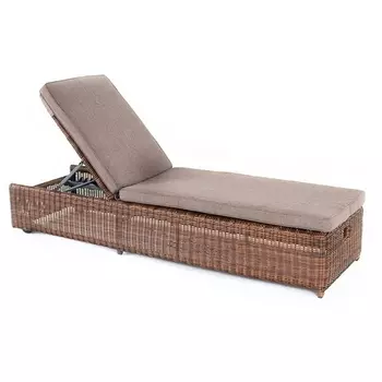 Шезлонг с подушкой, цвет коричневый 4SIS Рим YH-L1032W-1 brown