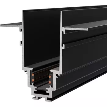 Шинопровод 3м S35 чёрный встраиваемый (магнитный) Maytoni Technical TRX004-223B