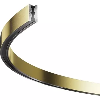 Шинопровод модульный подвесной магнитный 24V Flarity полукруг латунь 65 см Maytoni Technical Busbar trunkings Flarity TRX154-SR-D650-BS