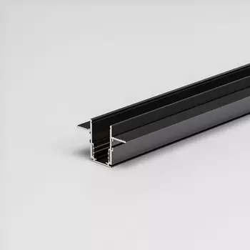 Шинопровод магнитный 48V встраиваемый под ГКЛ 9,5мм (черный) Elektrostandard Slim Magnetic 85209/00 (2 метра)