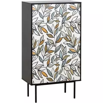 Шкаф 2-дверный Boho Color ОГОГО (арт.599520), (ЛДСП/Черный) ОГОГО Обстановочка!