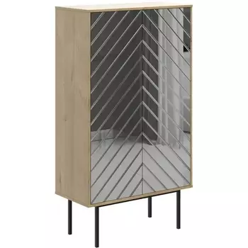 Шкаф 2-дверный Boho ОГОГО (арт.571799), (ЛДСП/Серый,Дуб Корбридж) ОГОГО Обстановочка!