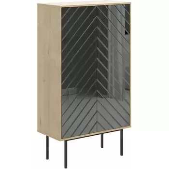 Шкаф 2-дверный Boho ОГОГО (арт.571819), (ЛДСП/Черный,Дуб Корбридж) ОГОГО Обстановочка!