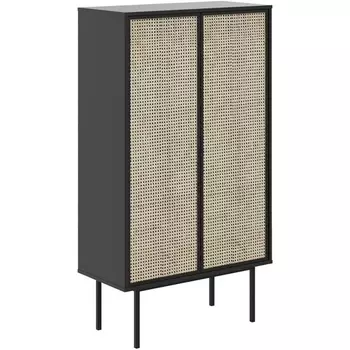 Шкаф 2-дверный Boho ОГОГО (арт.578498), (ЛДСП/Зеленый,Черный) ОГОГО Обстановочка!