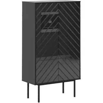 Шкаф 2-дверный Boho ОГОГО (арт.578507), (ЛДСП/Черный) ОГОГО Обстановочка!