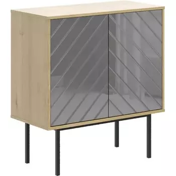 Шкаф Boho низкий ОГОГО (арт.571788), (ЛДСП/Дуб Корбридж,Серый) ОГОГО Обстановочка!