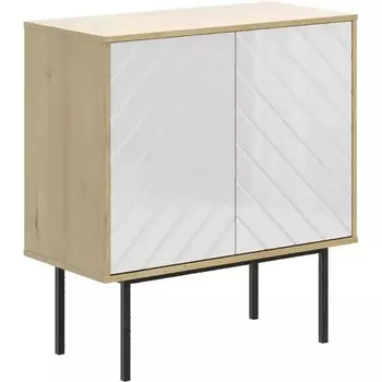 Шкаф Boho низкий ОГОГО (арт.571798), (ЛДСП/Белый,Дуб Корбридж) ОГОГО Обстановочка!