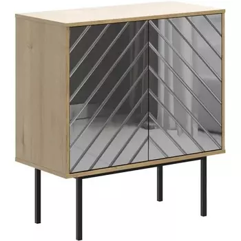 Шкаф Boho низкий ОГОГО (арт.571806), (ЛДСП/Серый,Дуб Корбридж) ОГОГО Обстановочка!