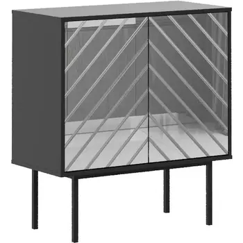 Шкаф Boho низкий ОГОГО (арт.578508), (ЛДСП/Черный) ОГОГО Обстановочка!