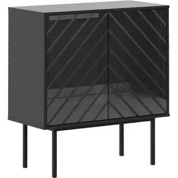 Шкаф Boho низкий ОГОГО (арт.578516), (ЛДСП/Черный) ОГОГО Обстановочка!