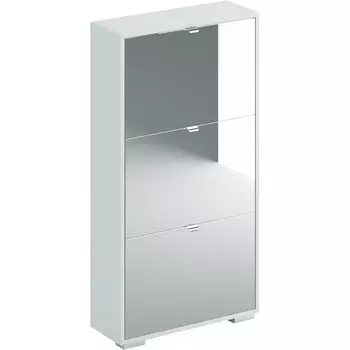 Шкаф для обуви Reggy 3 ОГОГО (арт.434530), (ЛДСП/Зеркальный) ОГОГО Обстановочка!