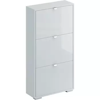 Шкаф для обуви Reggy 3 ОГОГО (арт.434531), (ЛДСП/Белый) ОГОГО Обстановочка!