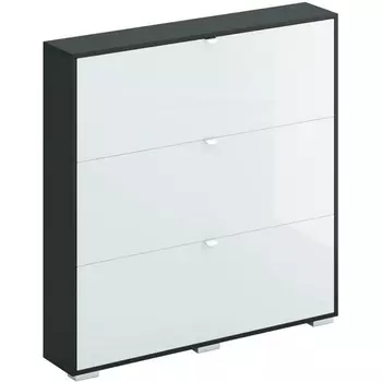 Шкаф для обуви Wide ОГОГО (арт.333844), (ЛДСП/Белый) ОГОГО Обстановочка!