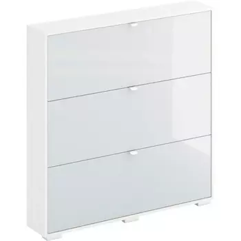 Шкаф для обуви Wide ОГОГО (арт.708285), (ЛДСП/Белый) ОГОГО Обстановочка!