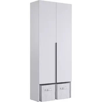 Шкаф двухдверный L800 Баско Mebelson (ЛДСП/Светлое дерево) арт.173778,2552