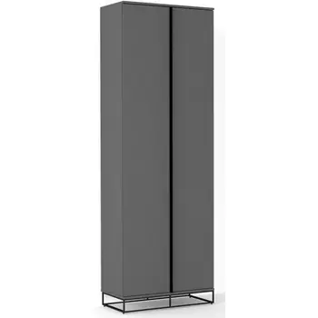 Шкаф двухстворчатый City графит/40см R-Home арт.401055111h