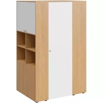 Шкаф-гардероб Play ОГОГО (арт.851805), (ЛДСП/Белый,Дуб Корбридж) ОГОГО Обстановочка!