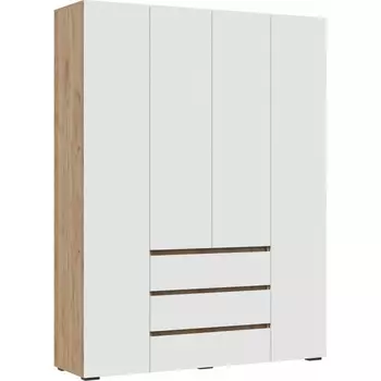 Шкаф Элла ШК 5 (Элла ШК 05 белый / дуб крафт золото) Woodville арт.548009