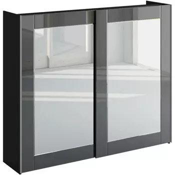 Шкаф-купе Kristal ОГОГО (арт.341579), (ЛДСП/Черный) ОГОГО Обстановочка!