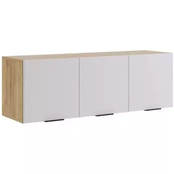 Шкаф навесной Woodville Бери 120 дуб крафт золотой / белое дерево 551873