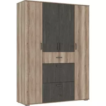 Шкаф Паркинс ШК 3 (Паркинс ШК 03 железный камень / дуб каньон) Woodville арт.546168