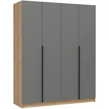 Шкаф Широн 1600 (Широн 1600 графит серый / дуб крафт золото) Woodville арт.586597